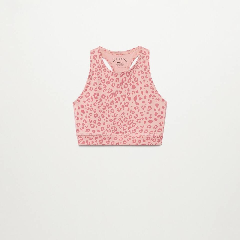 Mango leopard print top